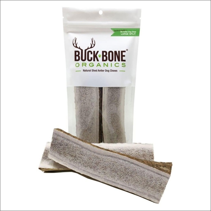 Buck Bone Organics Double Pack Split Elk Antler Dog Chew