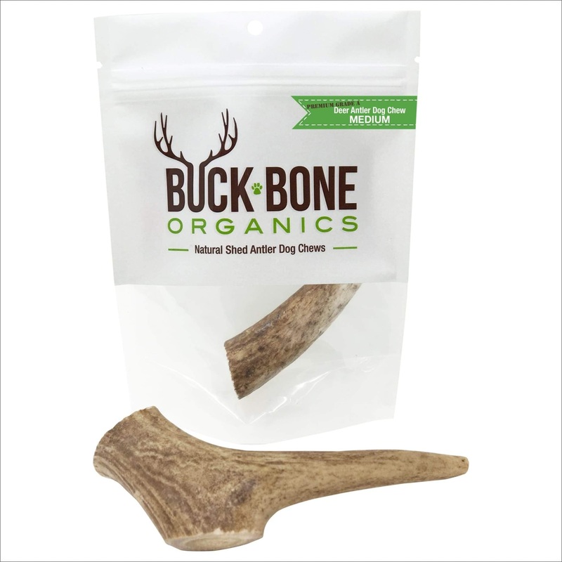 Buck Bone Organics Premium Deer Antler Dog Chew - Multiple Sizes
