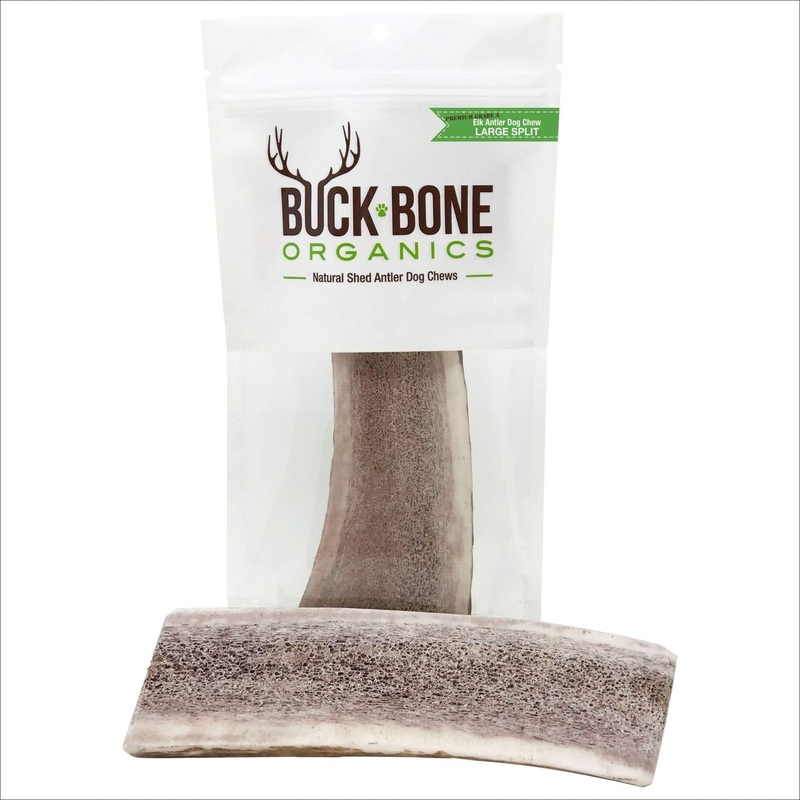 Buck Bone Organics Split Elk Antler Dog Chew - Multiple Sizes