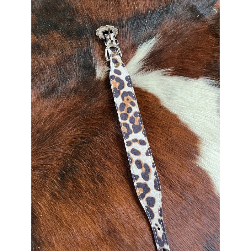 Leather Dog Collar Leopard Print