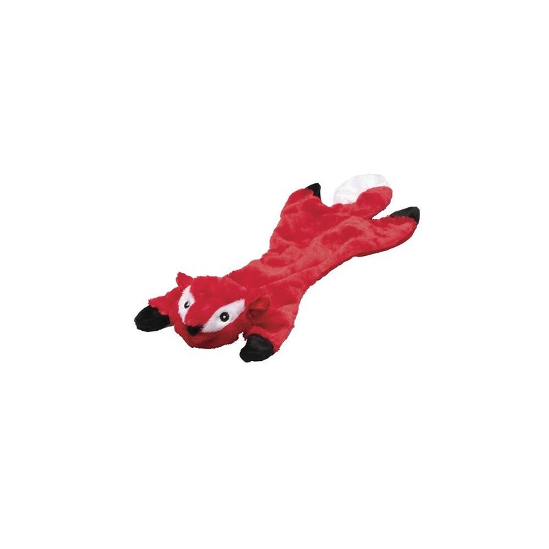 Stuffing Free Dog Toy with Squeaker - Pink, Green, and Gray, Red, Yellow