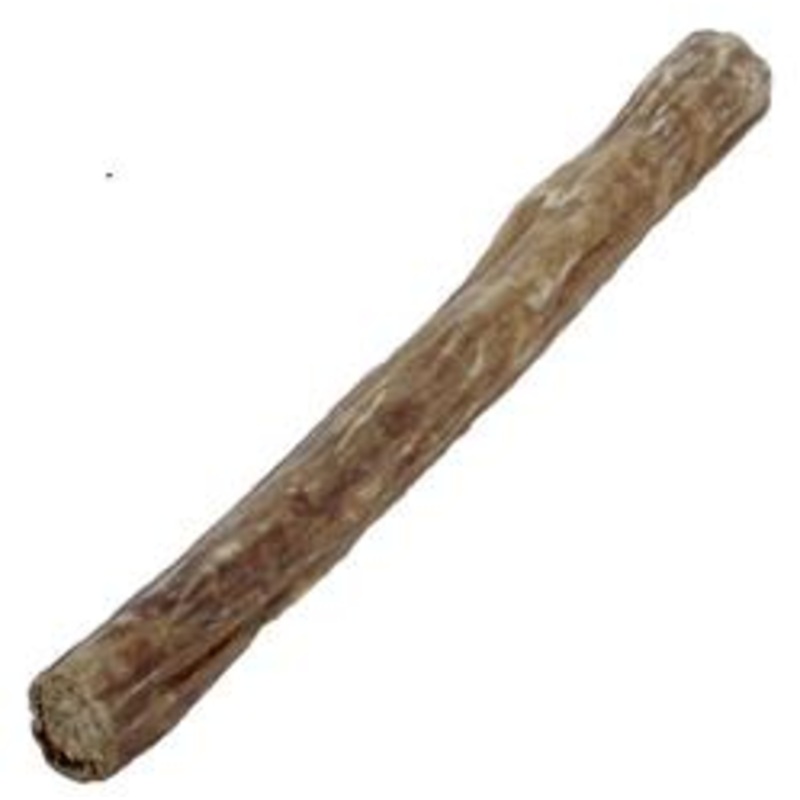 WATER BUFFALO BULLY WRAP DOG CHEW - 11" Gullet filled with pizzle