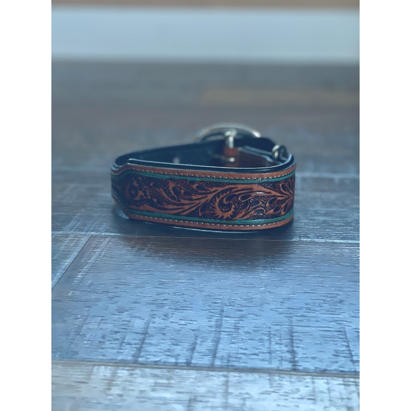 Trusted Amigo Hand-tooled Dog Collar
