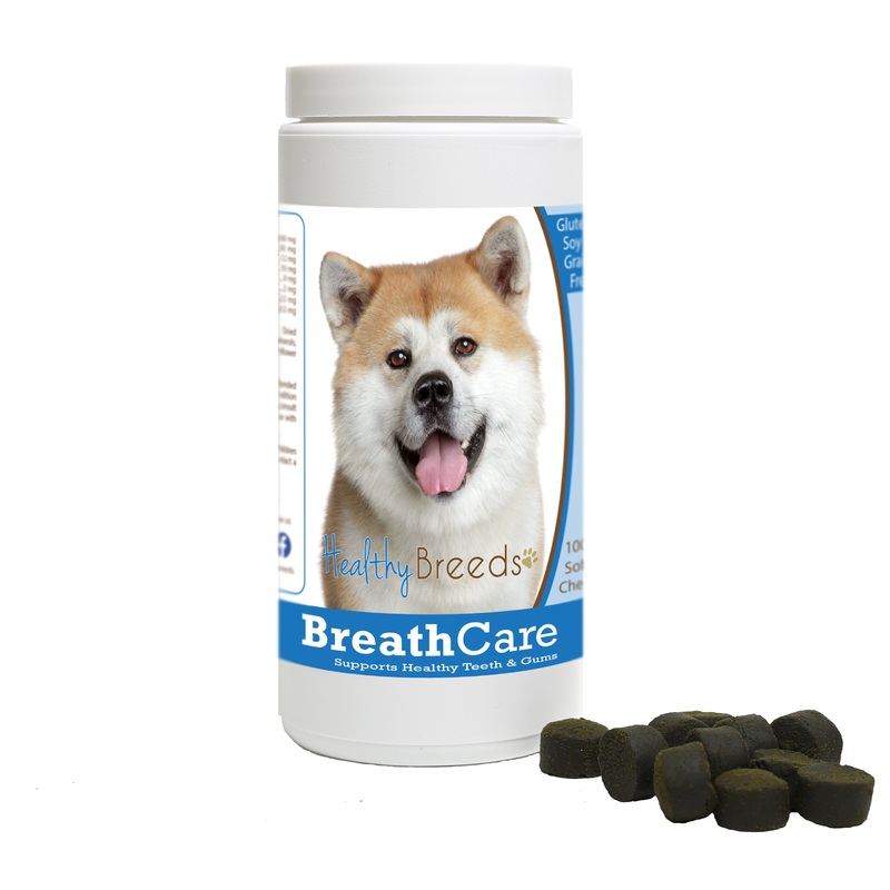 Akita Breath Care Soft Chews for Dogs 100 Count