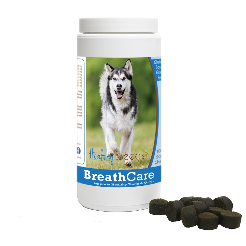 Alaskan Malamute Breath Care Soft Chews for Dogs 100 Count