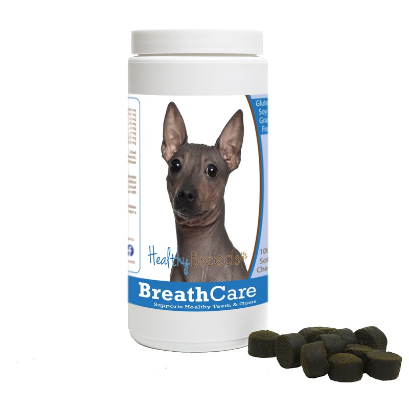 AmericanHairlessTerrier Breath Care Soft Chews for Dogs 100 Count