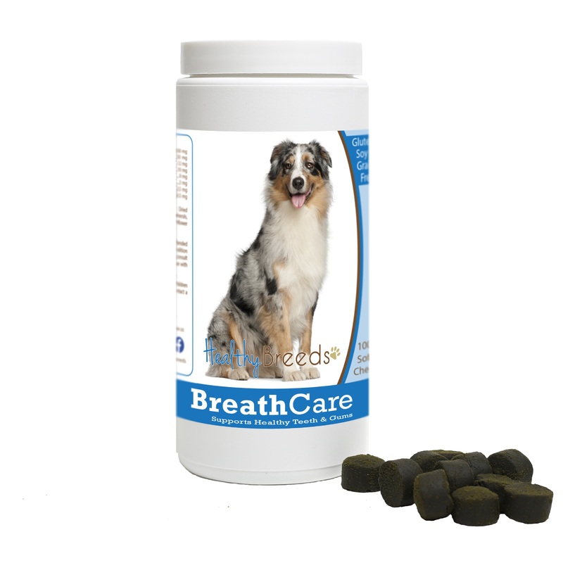 Australian Shepherd Breath Care Soft Chews for Dogs 100 Count