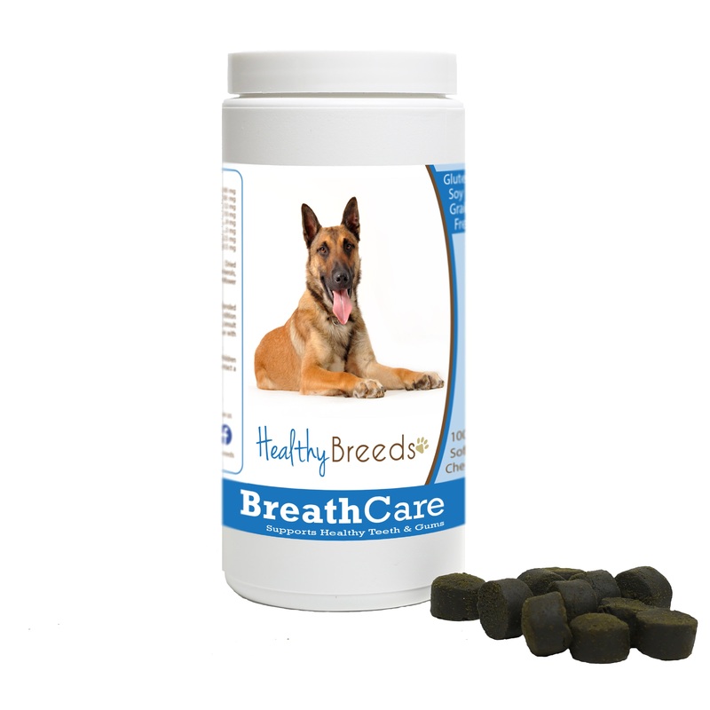 Belgian Malinois Breath Care Soft Chews for Dogs 60 Count
