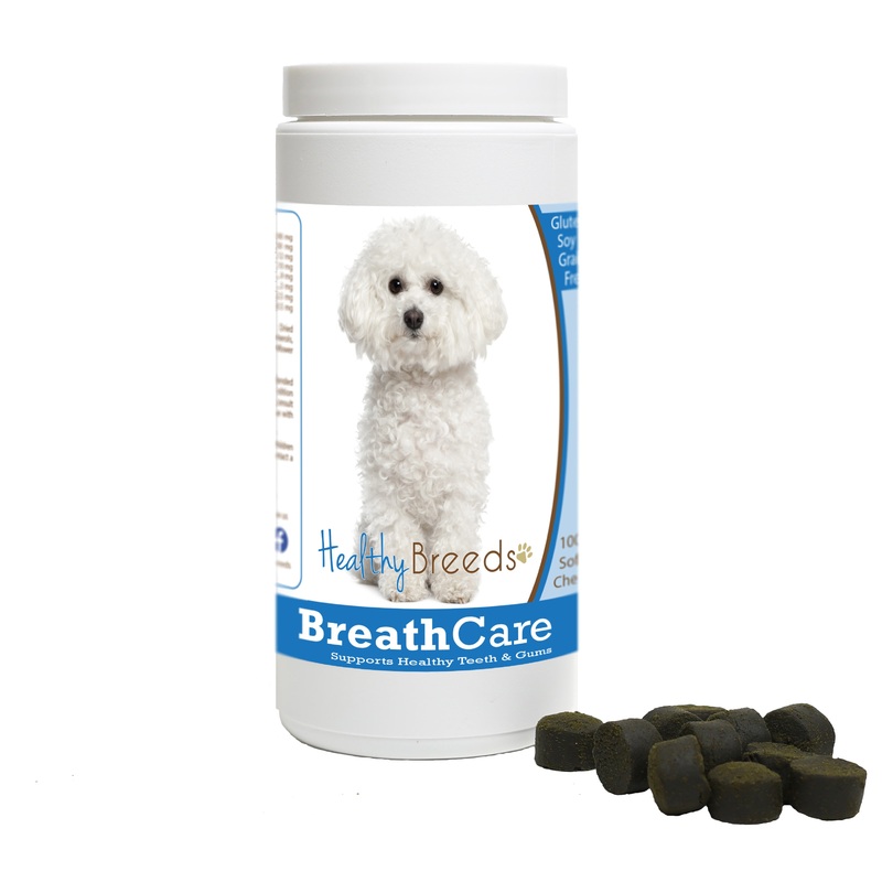 Bichon Frise Breath Care Soft Chews for Dogs 60 Count