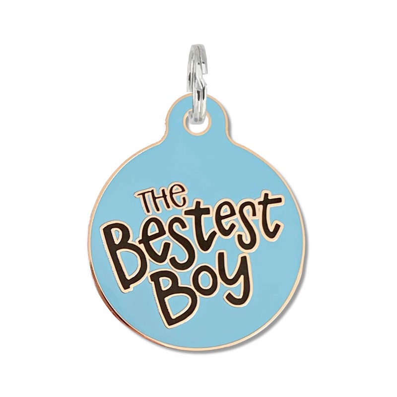 The Bestest Boy - Dog Collar Charm or Pet ID Tag