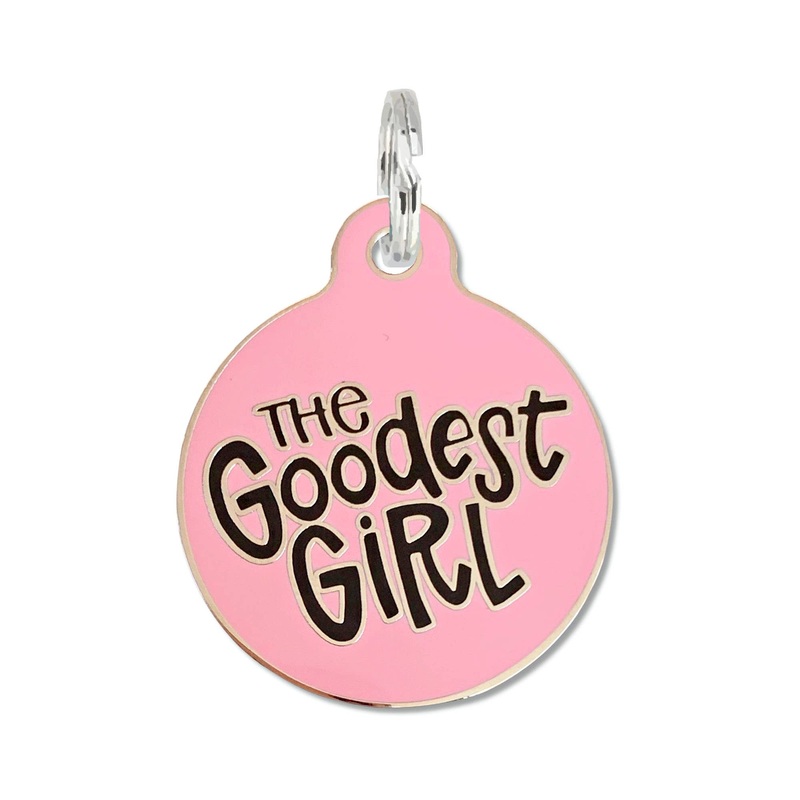 The Goodest Girl - Dog Tag Collar Charm or Pet ID Tag