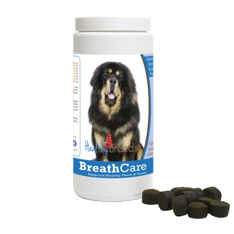 Tibetan Mastiff Breath Care Soft Chews for Dogs 100 Count