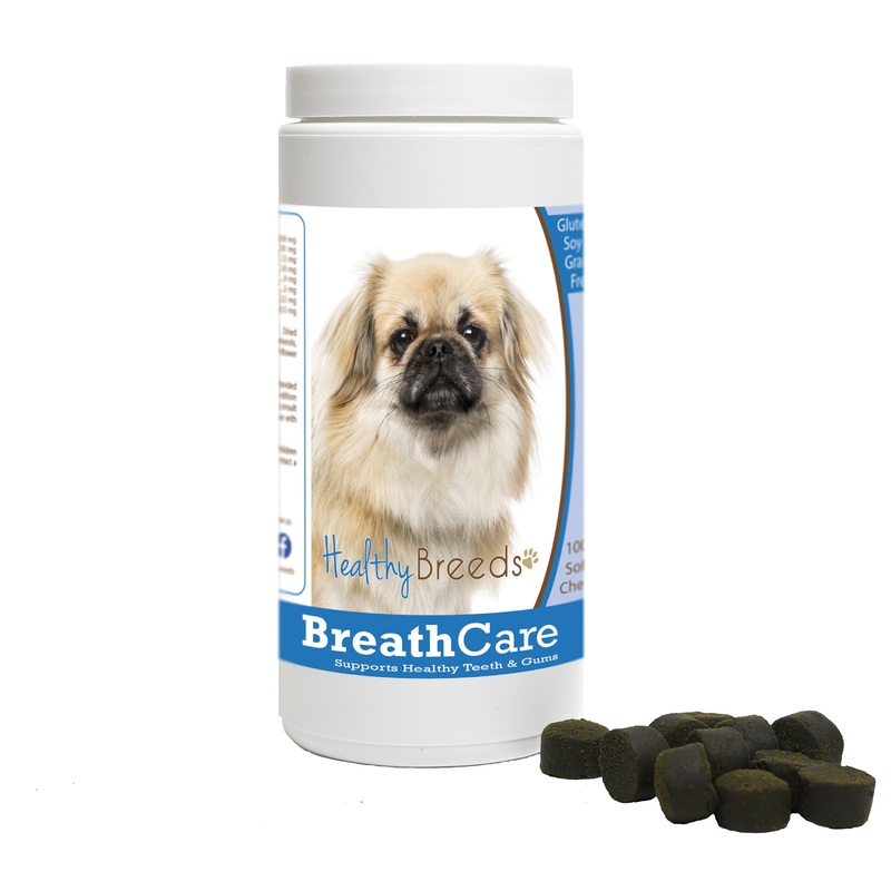 Tibetan Spaniel Breath Care Soft Chews for Dogs 100 Count
