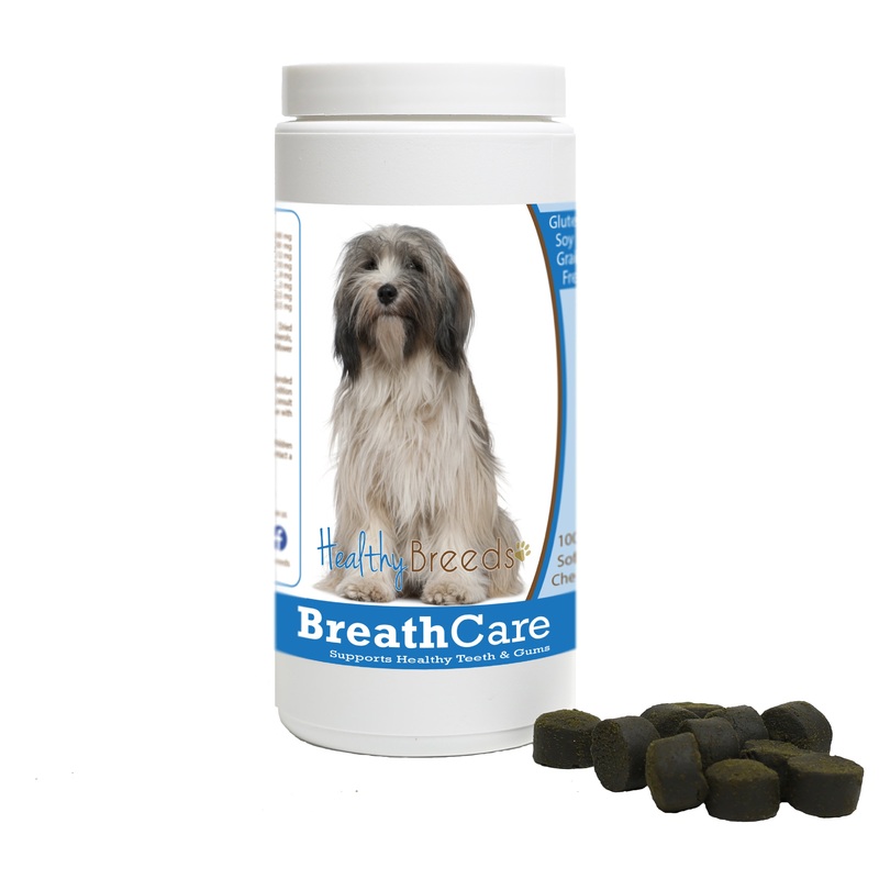 Tibetan Terrier Breath Care Soft Chews for Dogs 60 Count