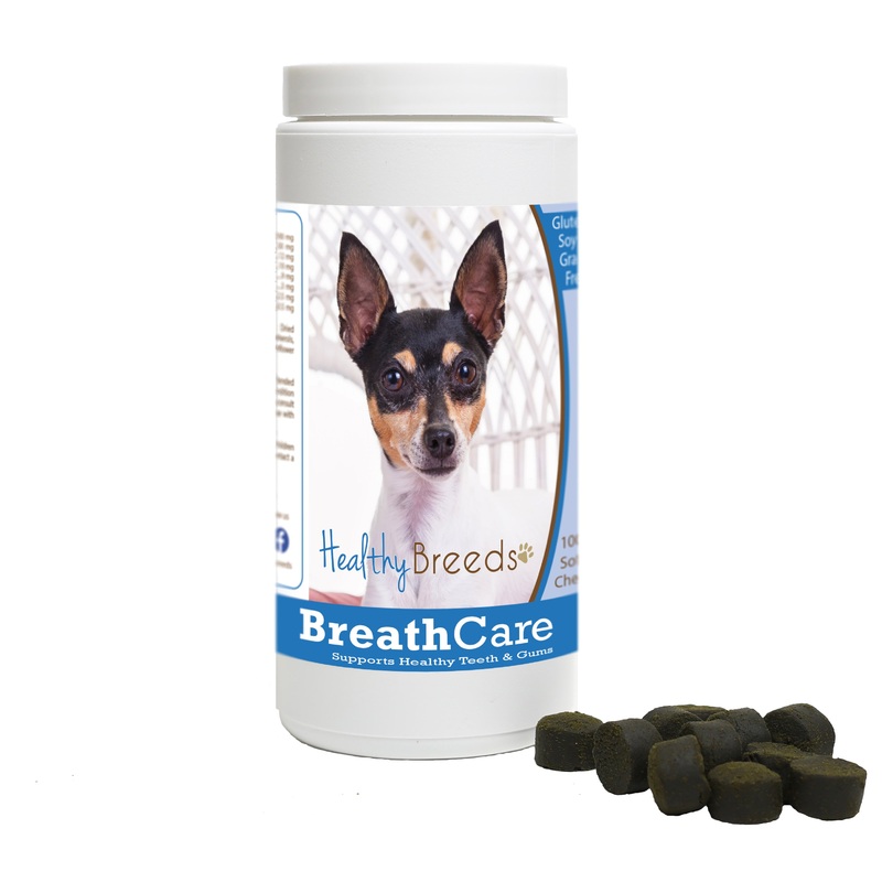 Toy Fox Terrier Breath Care Soft Chews for Dogs 100 Count