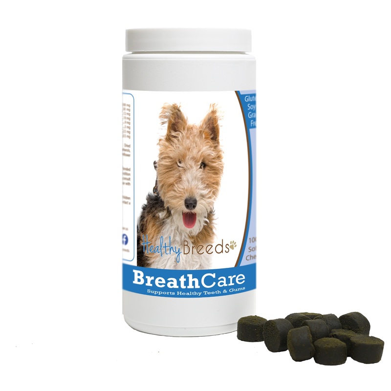 Wire Fox Terrier Breath Care Soft Chews for Dogs 100 Count