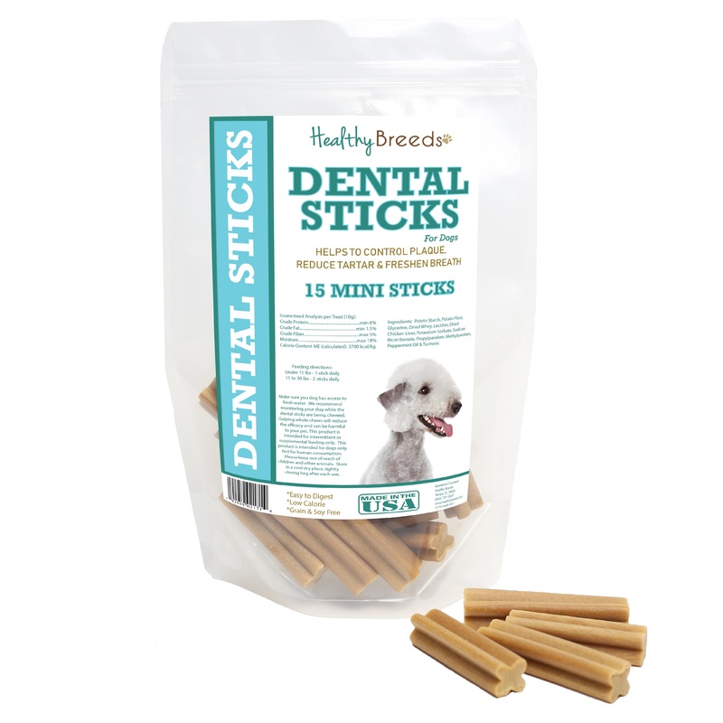 Bedlington Terrier Dental Sticks Minis 15 Count