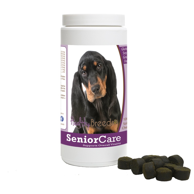 Black and Tan Coonhound Senior Dog Care Soft Chews 100 Count