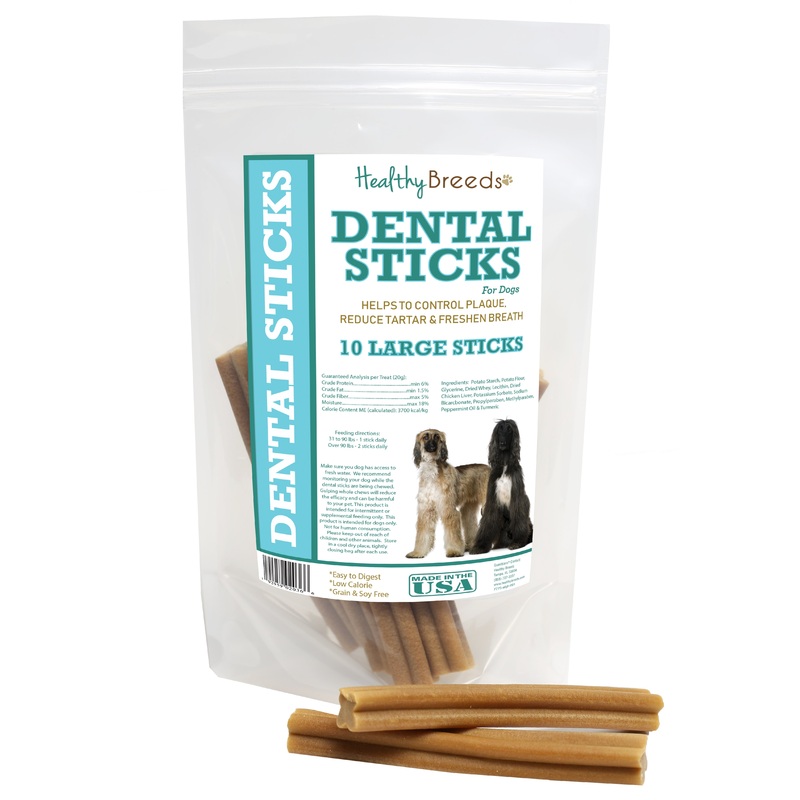 Afghan Hound Dental Sticks Large 10 Count