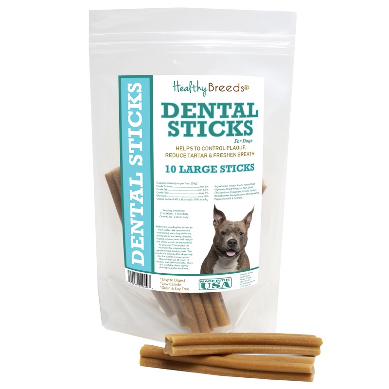 American Staffordshire Terrier Dental Sticks Large 10 Count