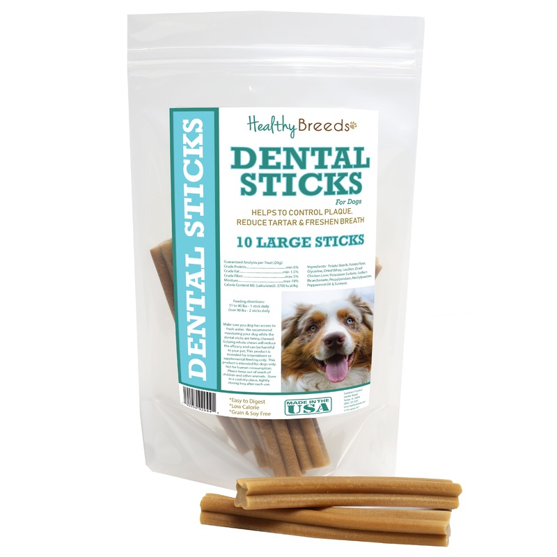 Australian Shepherd Dental Sticks Large 10 Count