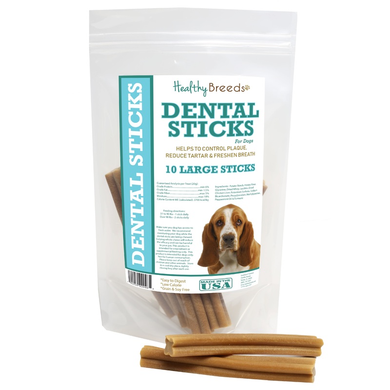 Basset Hound Dental Sticks Large 10 Count