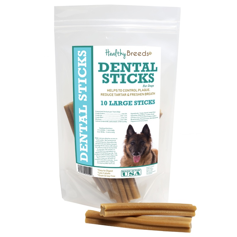 Belgian Tervuren Dental Sticks Large 10 Count
