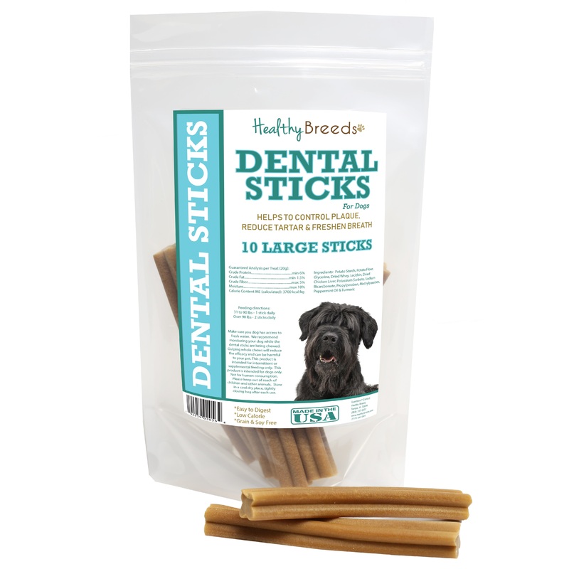 Black Russian Terrier Dental Sticks Large 10 Count