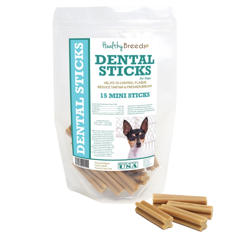 Toy Fox Terrier Dental Sticks Minis 15 Count