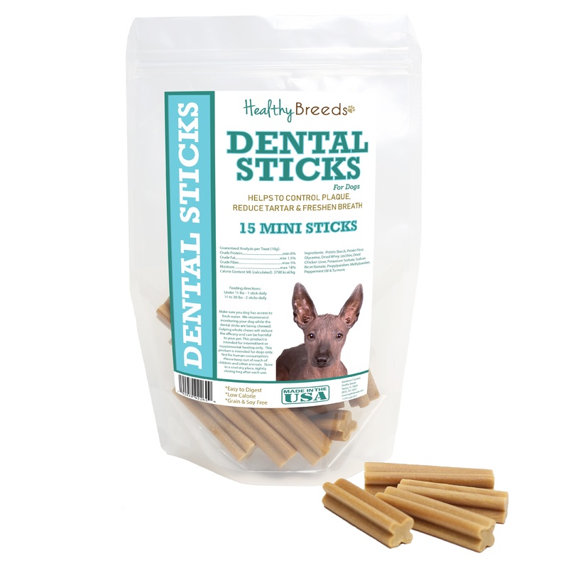 Xoloitzcuintli Dental Sticks Minis 15 Count