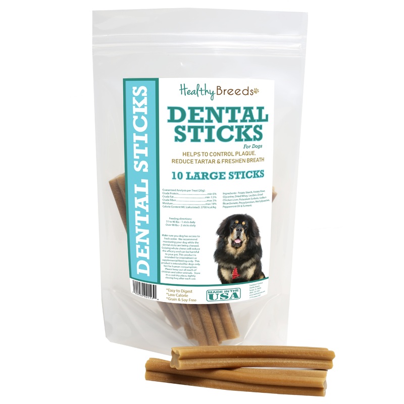 Tibetan Mastiff Dental Sticks Large 10 Count