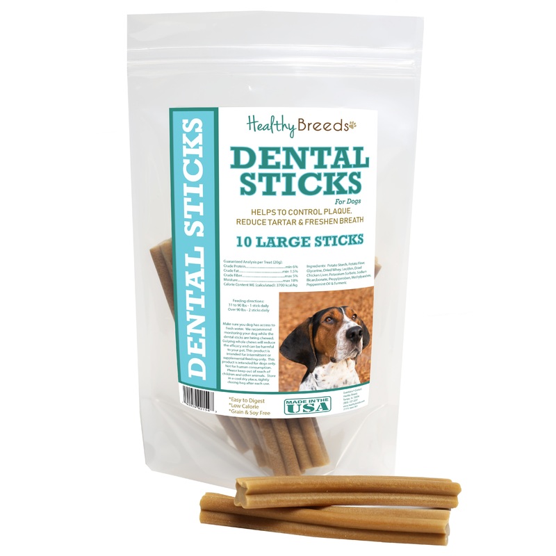 Treeing Walker Coonhound Dental Sticks Large 10 Count