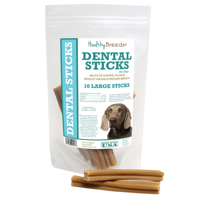 Weimaraner Dental Sticks Large 10 Count