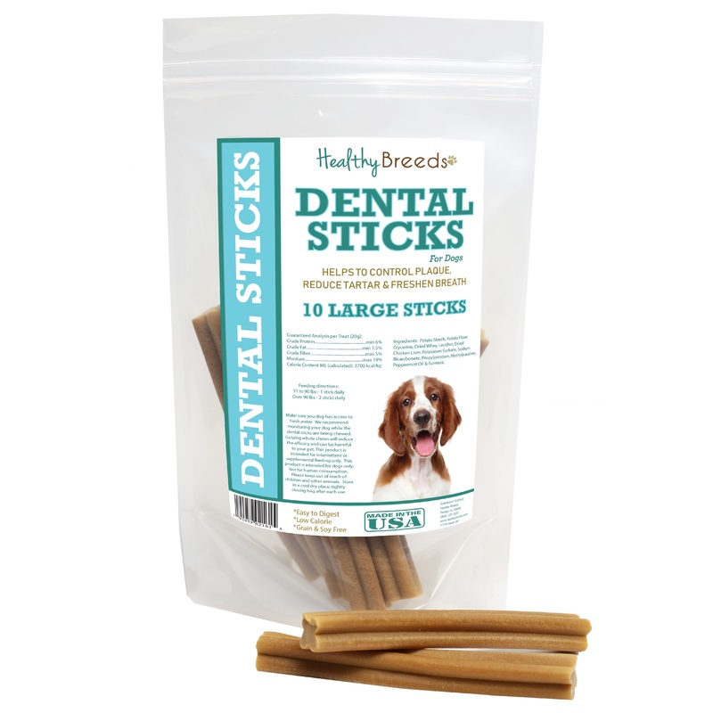 Welsh Springer Spaniel Dental Sticks Large 10 Count