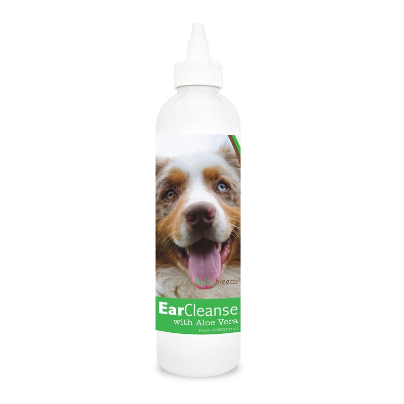 Australian Shepherd Ear Cleanse with Aloe Vera Cucumber Melon 8 oz