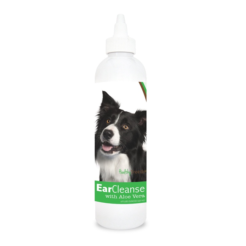 Border Collie Ear Cleanse with Aloe Vera Cucumber Melon 8 oz