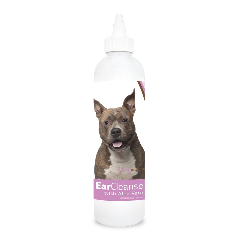 American Staffordshire Terrier Ear Cleanse with Aloe Vera Sweet Pea and Vanilla 8 oz