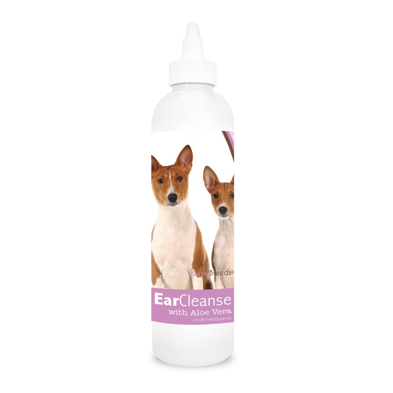 Basenji Ear Cleanse with Aloe Vera Sweet Pea and Vanilla 8 oz