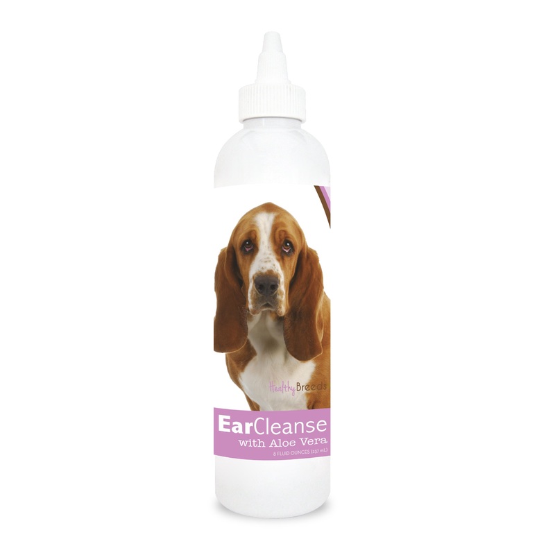 Basset Hound Ear Cleanse with Aloe Vera Sweet Pea and Vanilla 8 oz