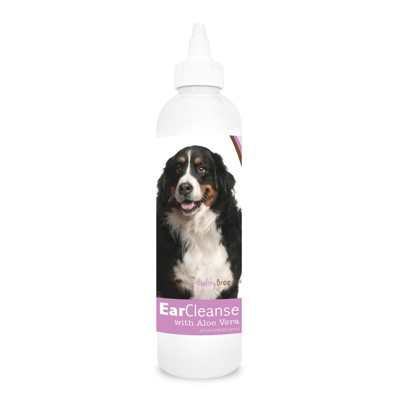 Bernese Mountain Dog Ear Cleanse with Aloe Vera Sweet Pea and Vanilla 8 oz