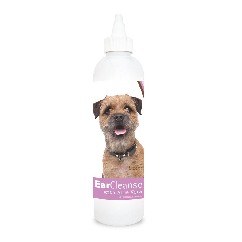 Border Terrier Ear Cleanse with Aloe Vera Sweet Pea and Vanilla 8 oz