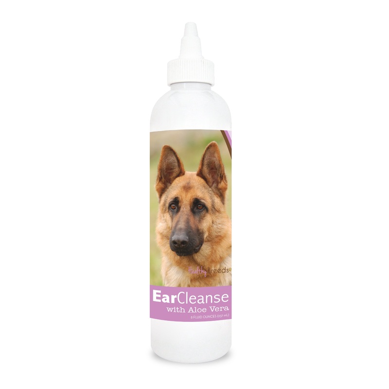 German Shepherd Ear Cleanse with Aloe Vera Sweet Pea and Vanilla 8 oz