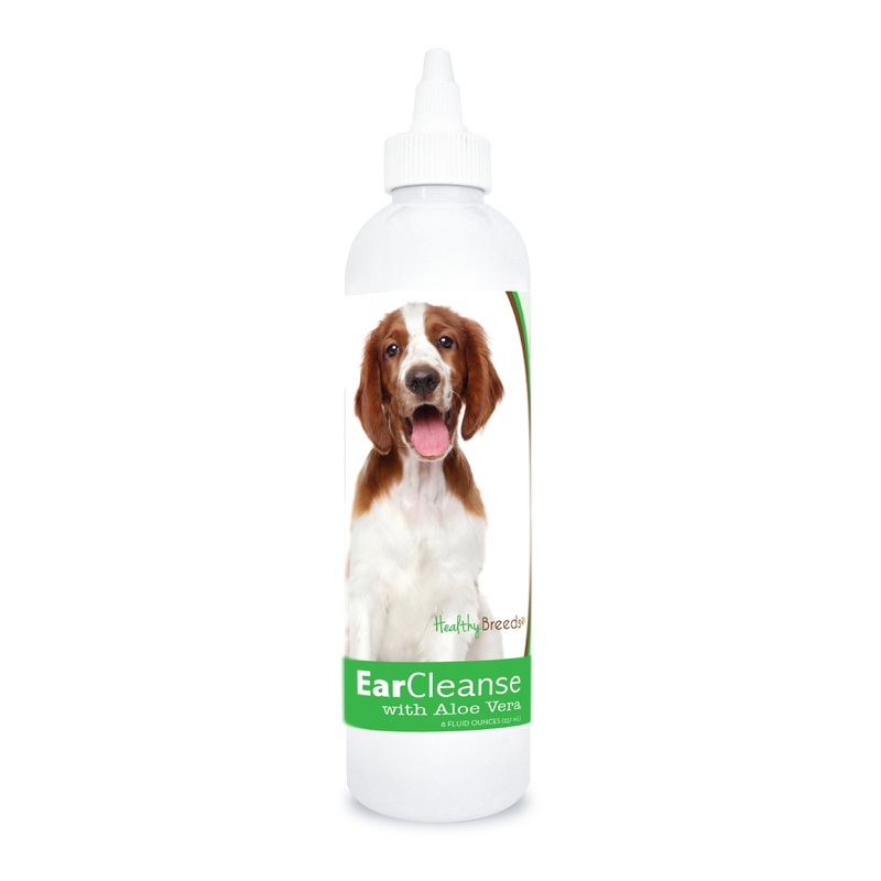 Welsh Springer Spaniel Ear Cleanse with Aloe Vera Cucumber Melon 8 oz