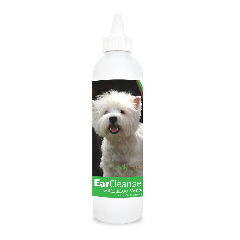West Highland White Terrier Ear Cleanse with Aloe Vera Cucumber Melon 8 oz