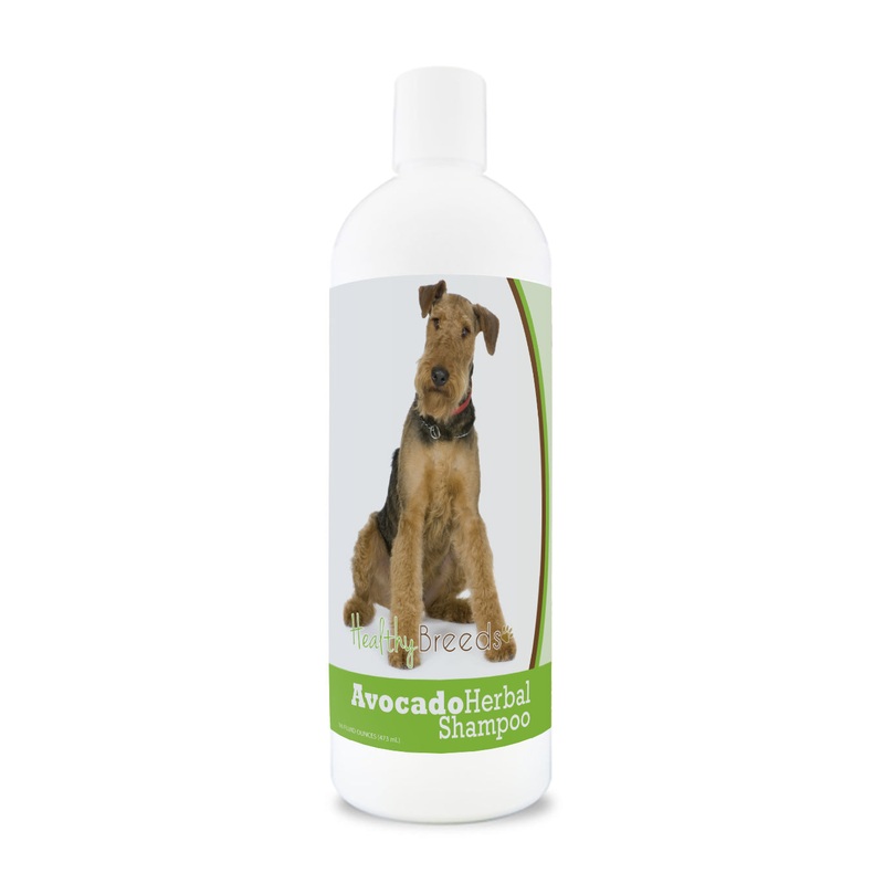 Airedale Terrier Avocado Herbal Dog Shampoo 16 oz