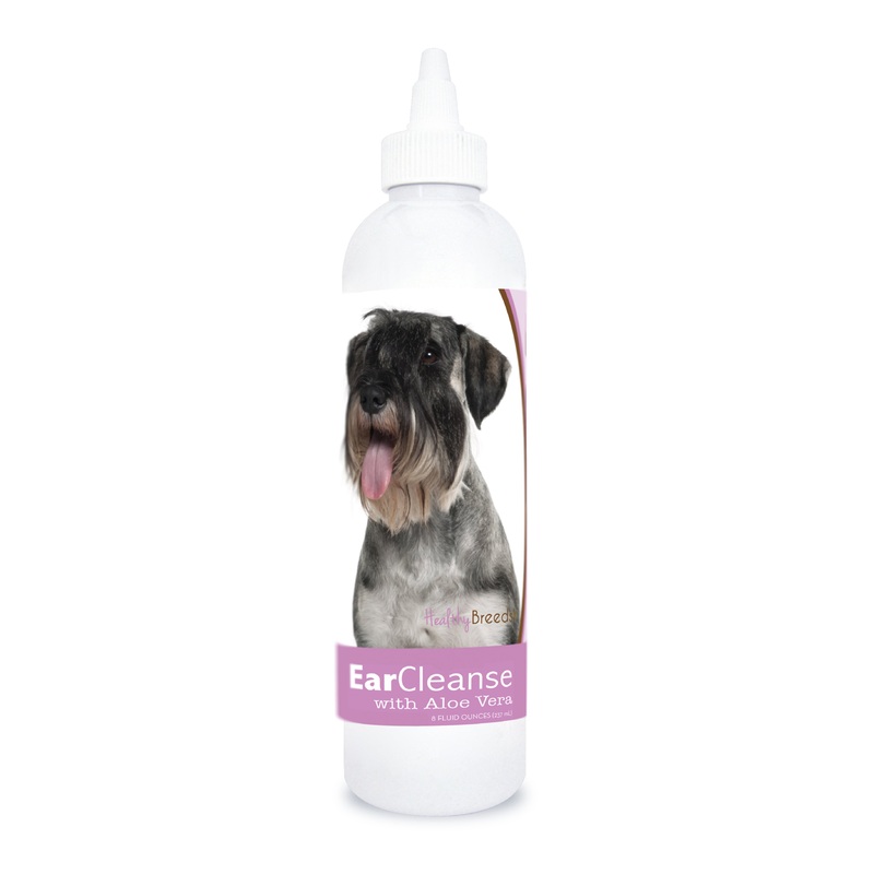 Standard Schnauzer Ear Cleanse with Aloe Vera Sweet Pea and Vanilla 8 oz
