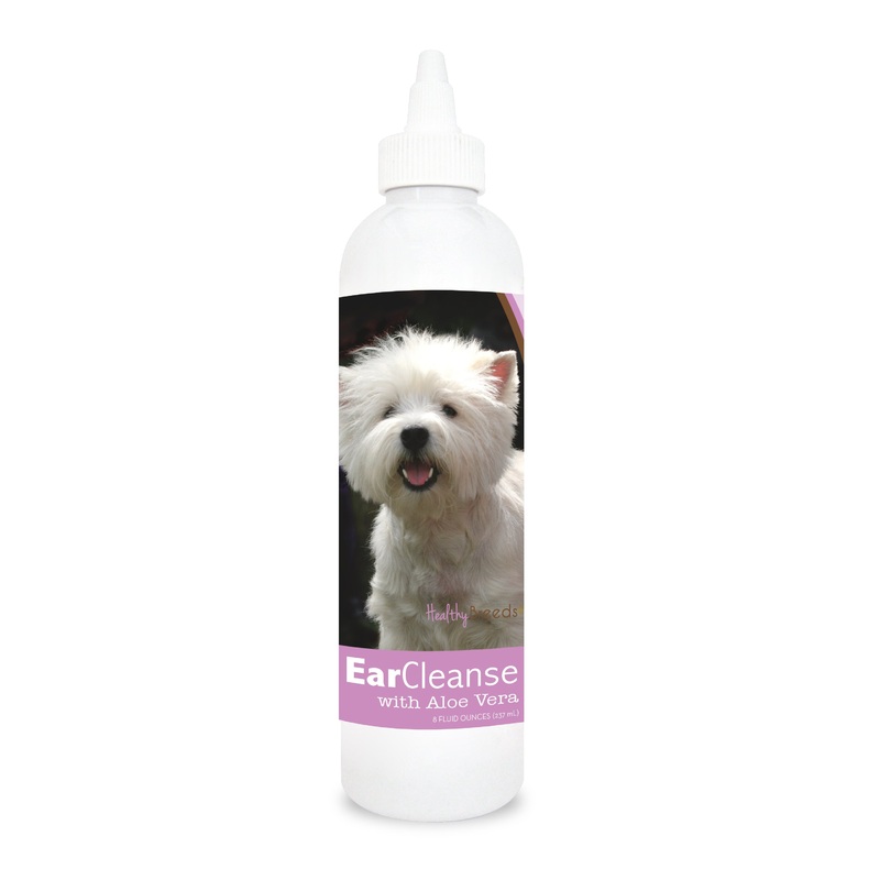 West Highland White Terrier Ear Cleanse with Aloe Vera Sweet Pea and Vanilla 8 oz