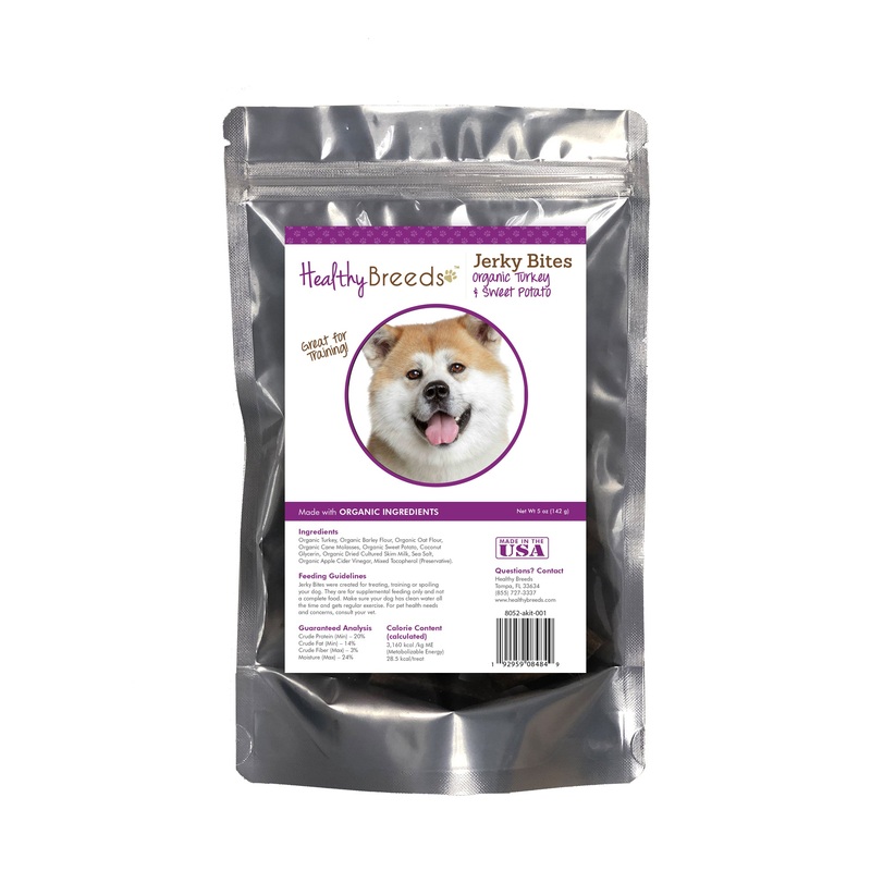 Akita Jerky Bites Turkey & Sweet Potato Recipe Dog Treats 5 oz