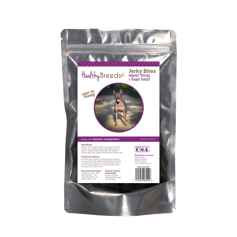 AmericanHairlessTerrier Jerky Bites Turkey & Sweet Potato Recipe Dog Treats 5 oz