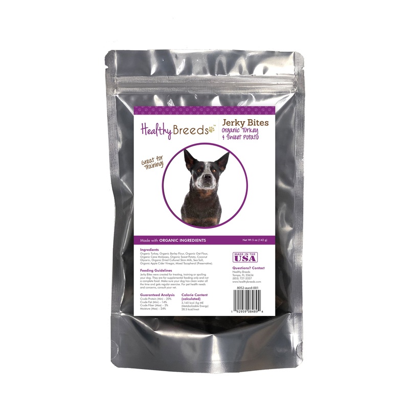 Australian Cattle Dog Jerky Bites Turkey & Sweet Potato Recipe Dog Treats 5 oz